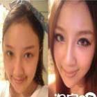 Asiáticas antes e depois da maquiagem