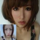 Chinesas antes e depois da maquiagem
