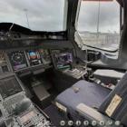 Visão da cabine do A380 em 3D