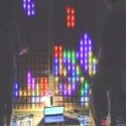 Jogando Tetris através de uma matriz de LEDs e tapetes DDR 