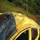 Veja como ficou o carro de Pedro Leonardo após acidente