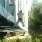 Bungee Jump caseiro fail