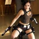 Bela Lara Croft garota