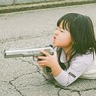 Fotografia de uma menina japonesa