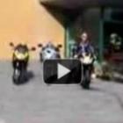 Saindo da loja com a moto novinha