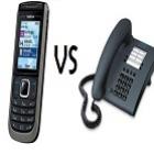 A diferença do celular pro telefone