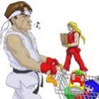 Ryu e Ken no mercado 