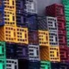 Tetris na vida real feito de blocos de verdade