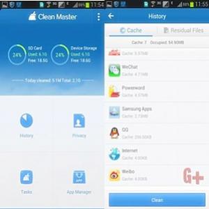 Aplicativo para fazer limpeza no Android