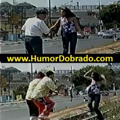 Vídeo Hilariante - Pedestres não dão atenção e levam susto!