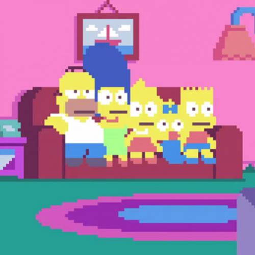 E se o desenho dos Simpsons fosse em 8-bits?