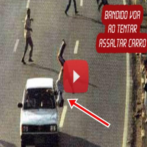 Ladrão tenta abordar motorista no grito e é atropelado