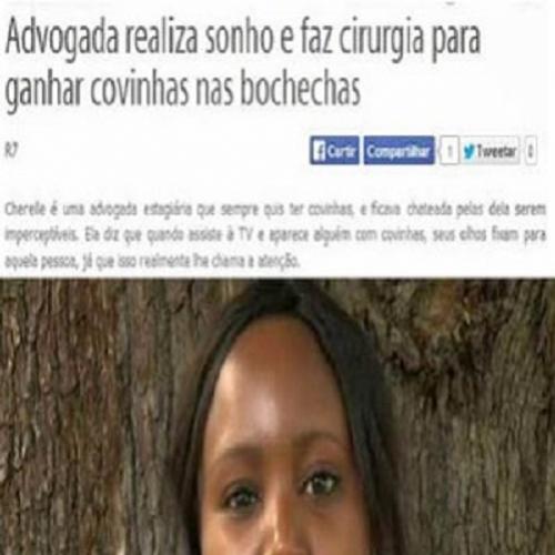 Advogada faz cirurgia para ganhar covinhas nas bochechas