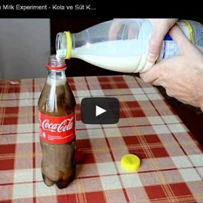 O que acontece quando misturamos leite com Coca?