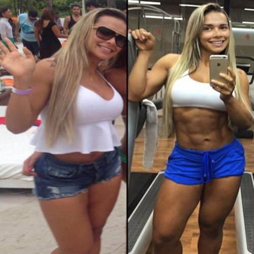 O antes e depois de Rafaela Ravena