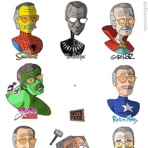 Artista reimagina celebridades em diferentes estilos de desenhos anima
