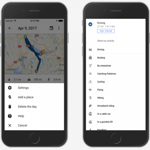 O Google Maps agora permite que você veja seus passos em uma timeline