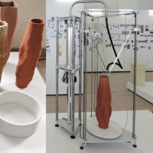 Vasos de cerâmica totalmente feitos por impressora 3D