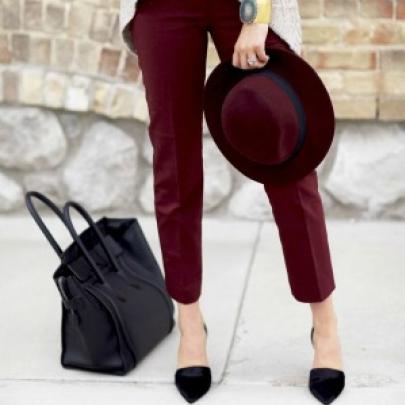 Como usar calça vinho: 1 calça = 4 looks