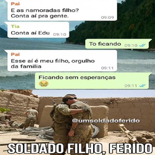 Mais um soldado abatido por falta de esperança