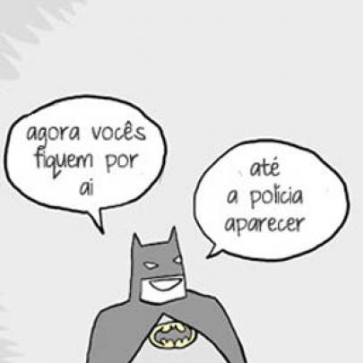 Batman prendendo bandidos, nem sempre dá certo