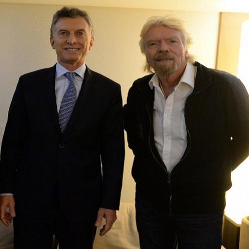 Presidente da argentina e richard branson discutem sobre o bitcoin