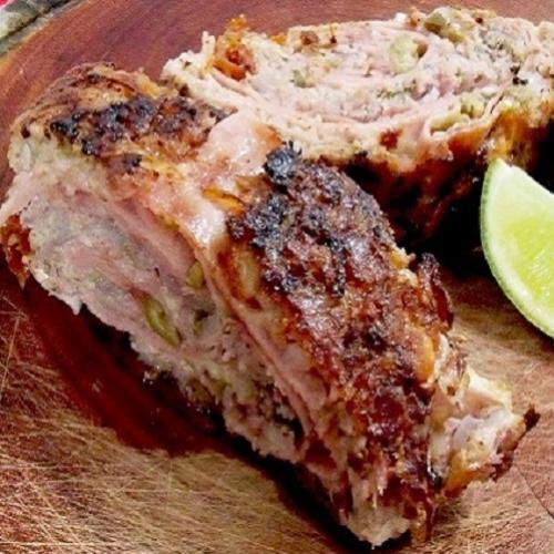 Receita de rocambole de pernil