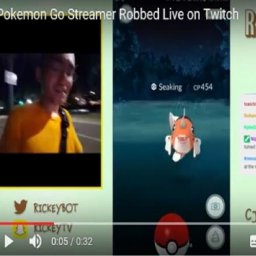 Jogador filma o próprio assalto durante transmissão ao vivo de Pokémon