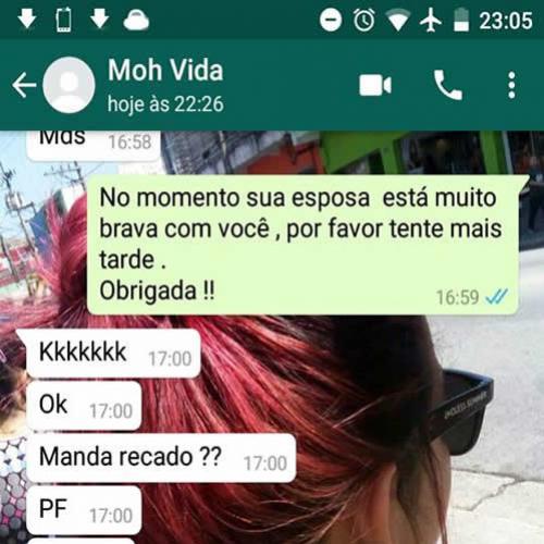 Esposa muito brava