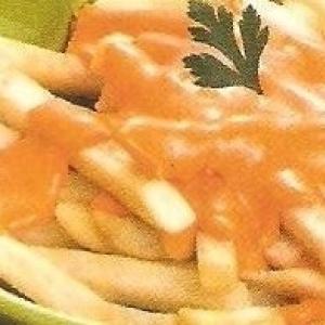 Batata frita com cheddar