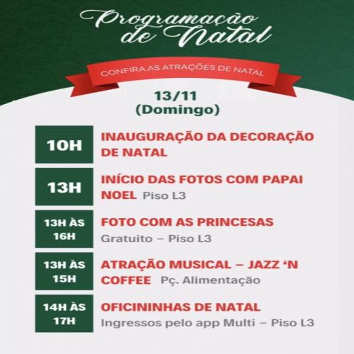 Pátio Savassi estreia decoração de Natal neste domingo