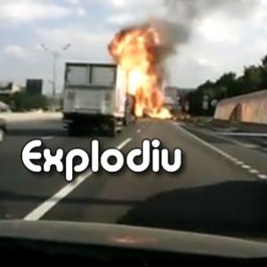 Acidente com caminhão de gás na Rússia gera explosão