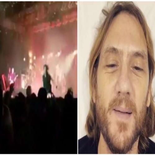 Vídeo mostra ator global caindo de palco durante show da Legião Urbana