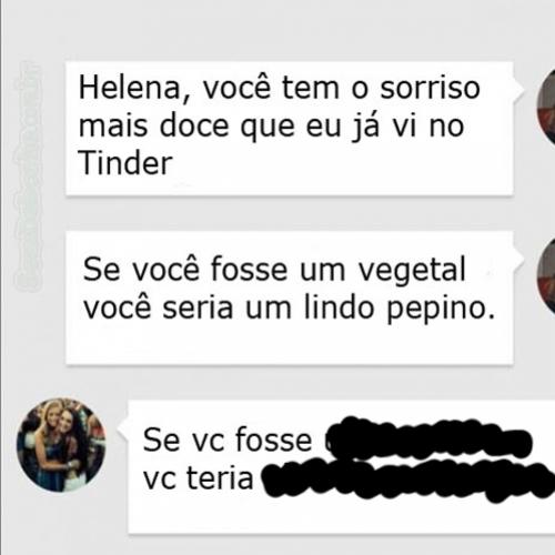 Você é um lindo pepino, Helena!