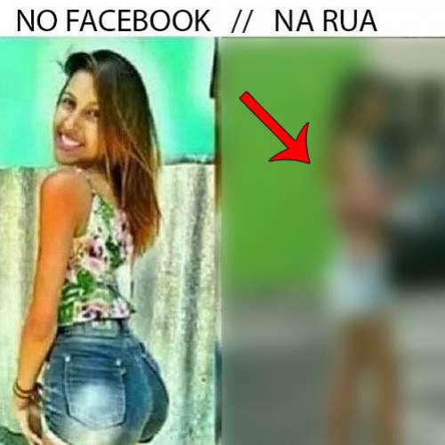 A gata na rua x no Facebook