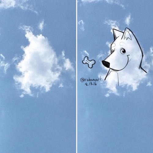Quem nunca desenhou figuras nas nuvens?