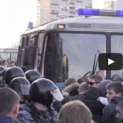 Como são as manifestações na Rússia