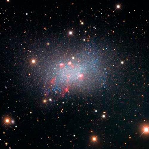 Esta galáxia anã contém berços e túmulos de estrelas 