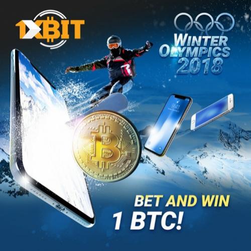 Promoção de jogos olímpicos de inverno da 1xbit