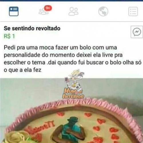 Bolo com a personalidade do momento 