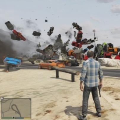 Explodindo mais de 100 carros no GTA 5