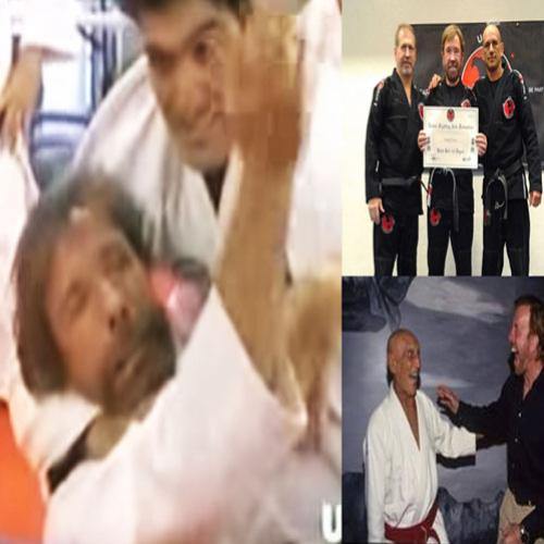 O dia em que Chuck Norris foi finalizado por Hélio Gracie.