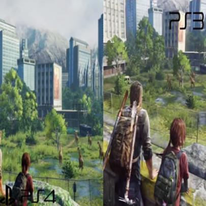 Comparação de The Last of Us no PS3 vs PS4