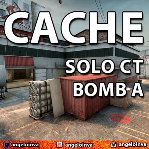 DICAS CS GO - Jogada Cache SOLO de CT bomb A