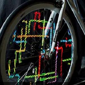 Tecnologia para projetar animações em rodas de bicicletas