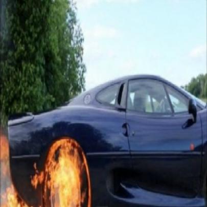 Jaguar XJ220 burnout 