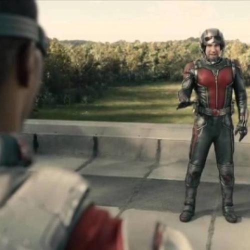 Ant-Man - Marvel lilbera cena de luta entre Falcão e Homem-Formiga