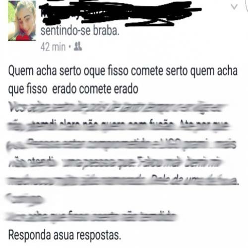 Um texto pra ser decifrado e mesmo assim não consiga entender