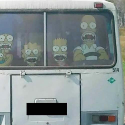 Adesivo de janela traseira para fã de Simpson