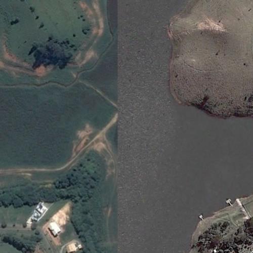 Como está o rio que abastece São paulo, veja foto de satélite